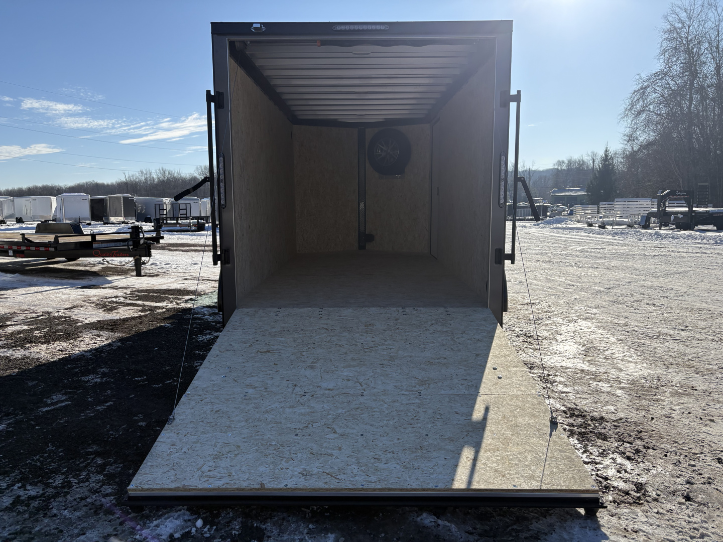 New 2026 Durabull Elite 7x14 7K Aluminum Cargo / Enclosed Trailer with Ramp Door