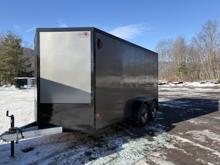 New 2026 Durabull Elite 7x14 7K Aluminum Cargo / Enclosed Trailer with Ramp Door