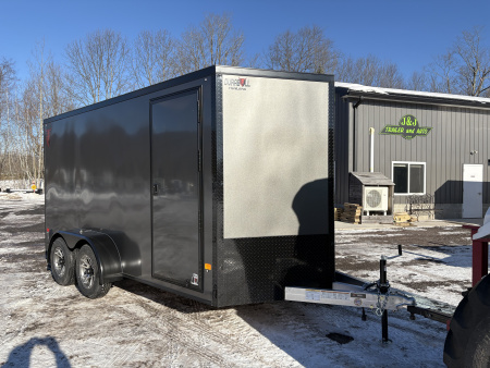 New 2026 Durabull Elite 7x14 7K Aluminum Cargo / Enclosed Trailer with Ramp Door