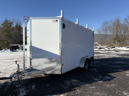 New 2026 Durabull Elite 7x14 7K Aluminum Contractor trailer with Ramp Door