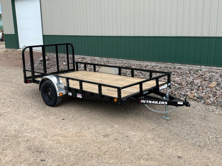 New 2026 12'x77  PJ Single Axle Channel Utility Trailer