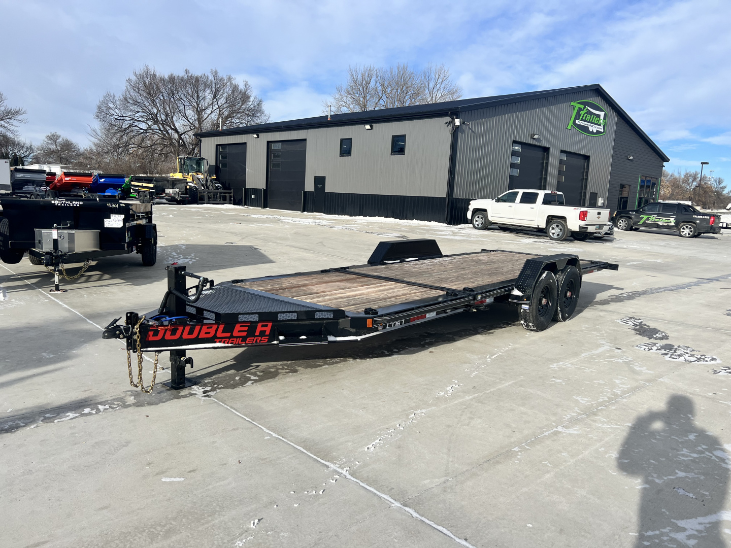 New 2026 Double A 22 ft=16 ft Tilt + 6 ft flat Gravity Tilt HEAVY DUTY 16K Trailer