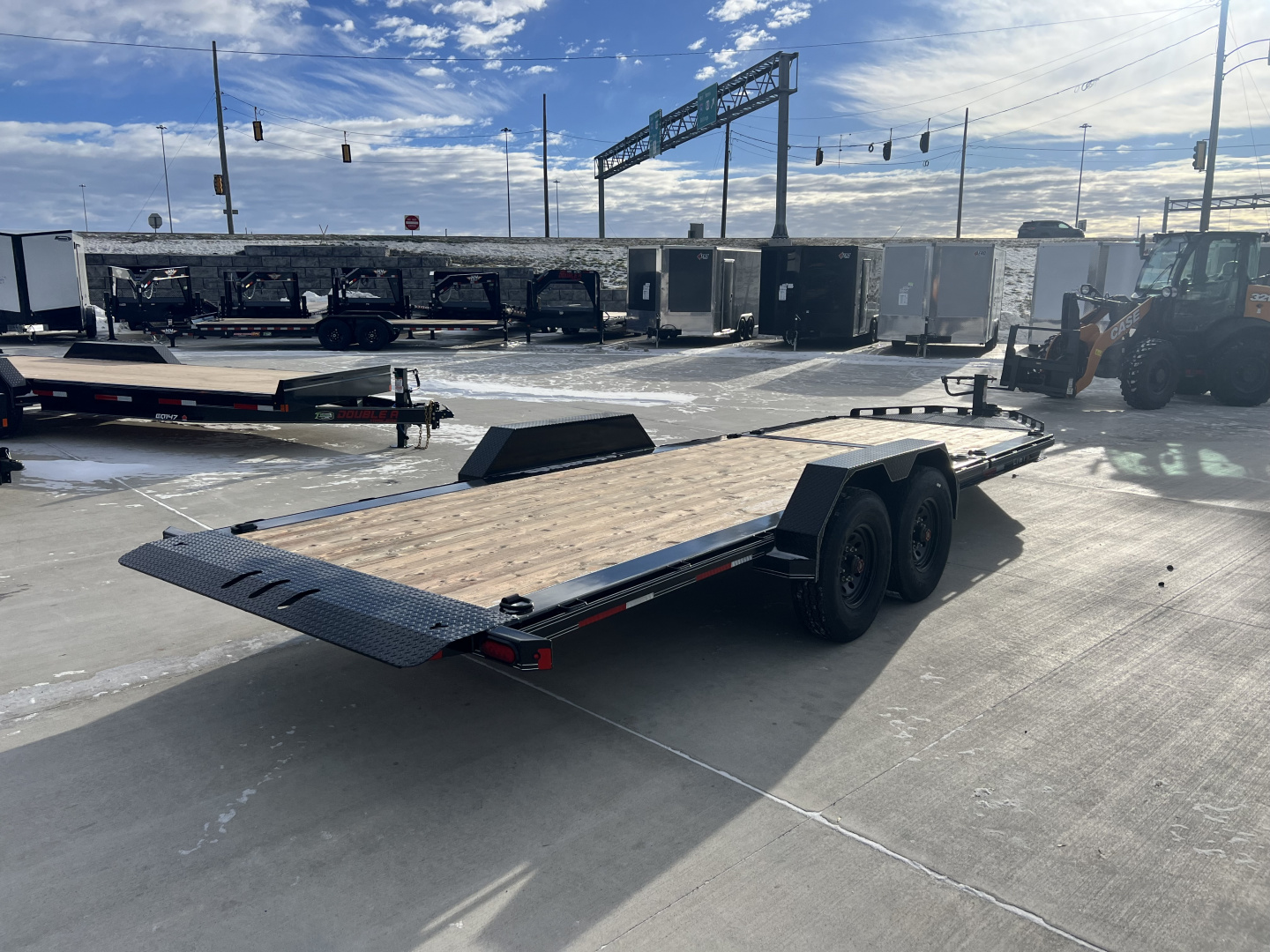 New 2026 Double A 22 ft=16 ft Tilt + 6 ft flat Gravity Tilt HEAVY DUTY 16K Trailer