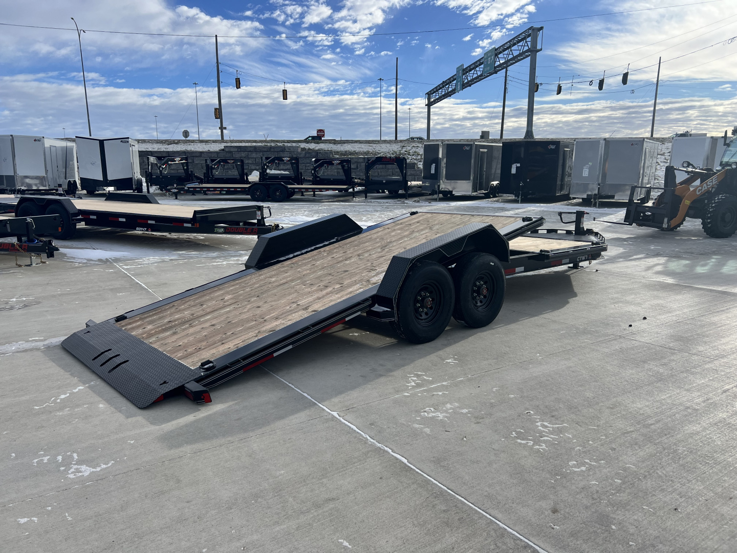 New 2026 Double A 22 ft=16 ft Tilt + 6 ft flat Gravity Tilt HEAVY DUTY 16K Trailer