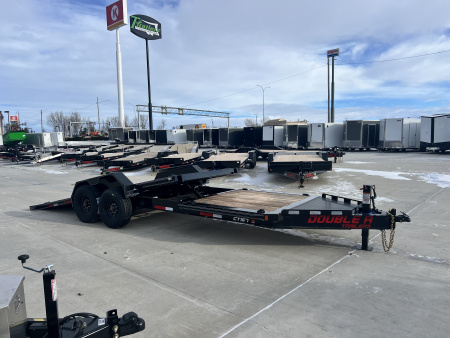 New 2026 Double A 22 ft=16 ft Tilt + 6 ft flat Gravity Tilt HEAVY DUTY 16K Trailer