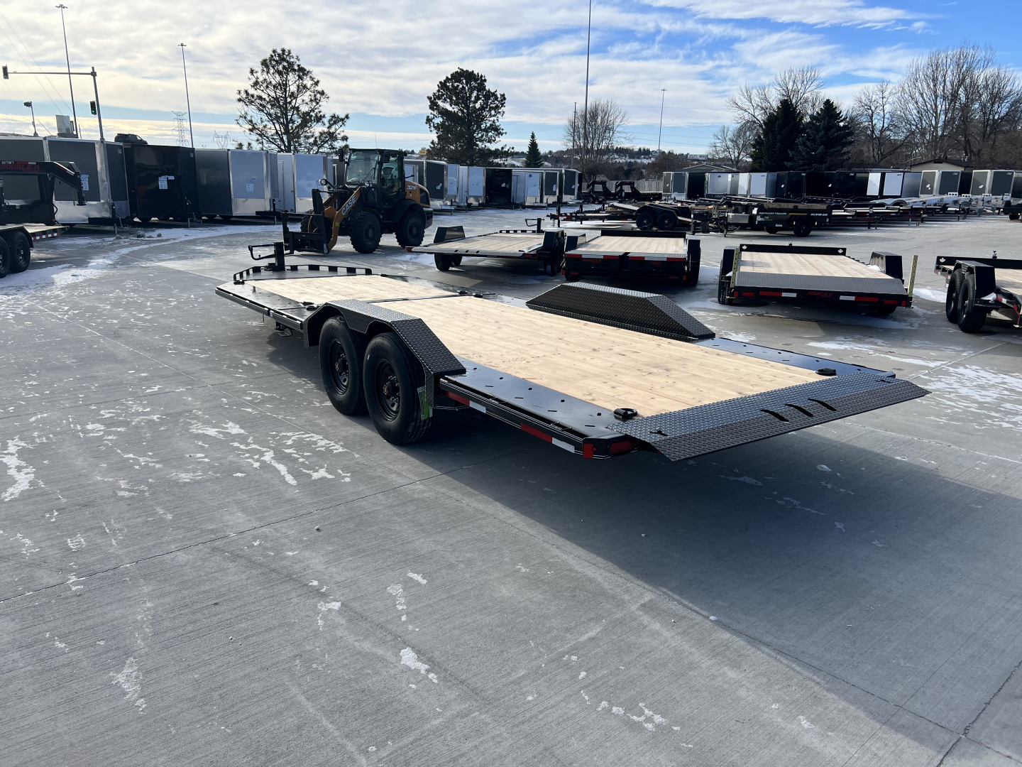 New 2026 Double A 24 ft=16 ft Tilt + 8 ft flat Gravity Tilt HEAVY DUTY 16K Trailer Drive OVER Fenders, EXTRA Wide