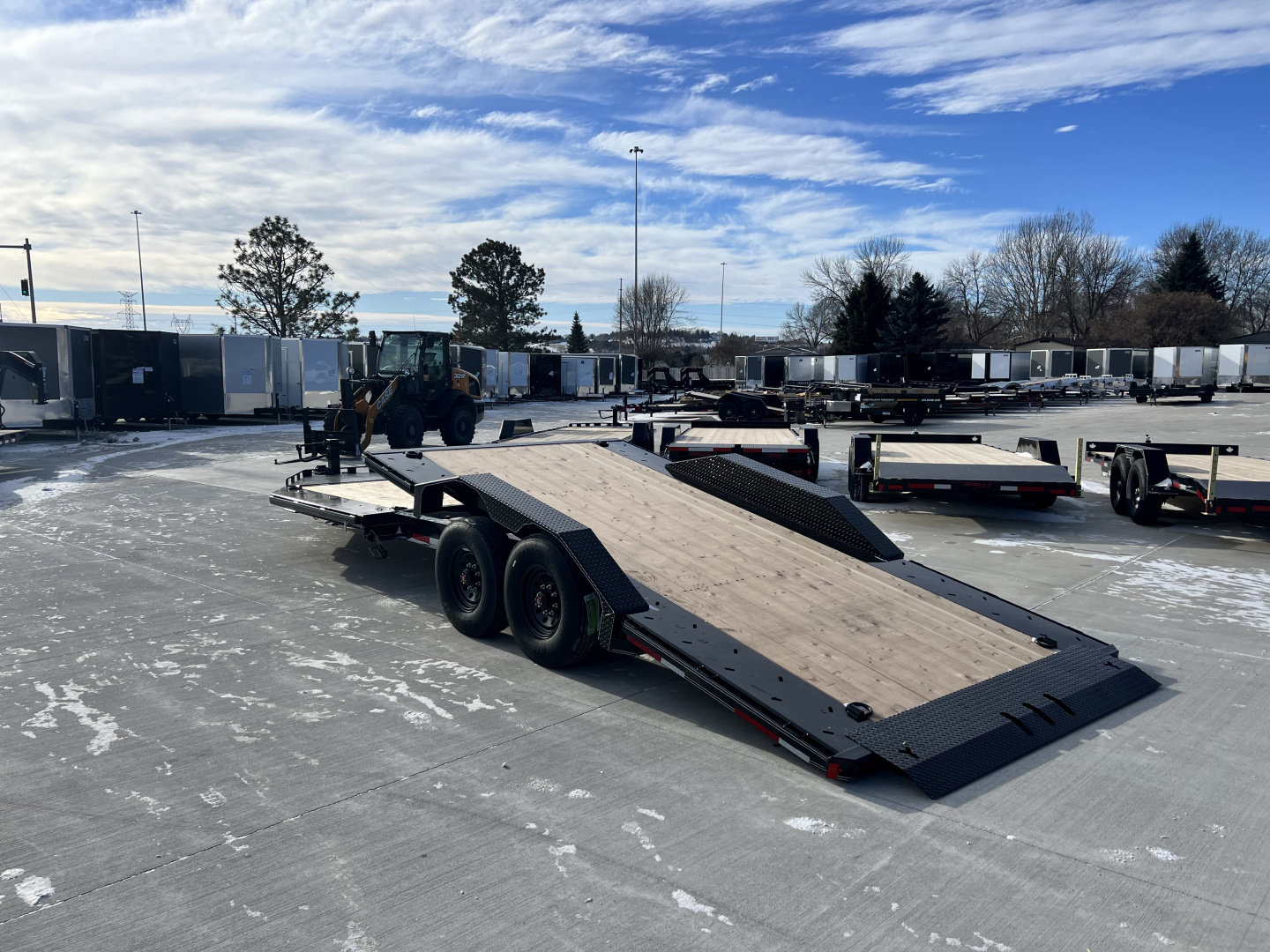 New 2026 Double A 24 ft=16 ft Tilt + 8 ft flat Gravity Tilt HEAVY DUTY 16K Trailer Drive OVER Fenders, EXTRA Wide