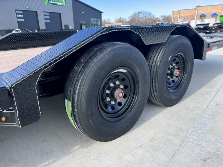 New 2026 Double A 24 ft=16 ft Tilt + 8 ft flat Gravity Tilt HEAVY DUTY 16K Trailer Drive OVER Fenders, EXTRA Wide