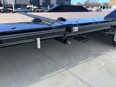 New 2026 Double A 24 ft=16 ft Tilt + 8 ft flat Gravity Tilt HEAVY DUTY 16K Trailer Drive OVER Fenders, EXTRA Wide