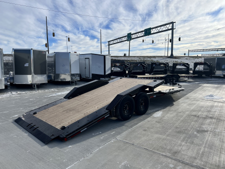 New 2026 Double A 24 ft=16 ft Tilt + 8 ft flat Gravity Tilt HEAVY DUTY 16K Trailer Drive OVER Fenders, EXTRA Wide