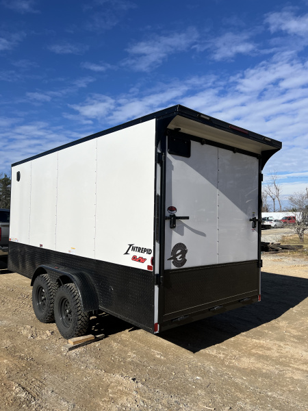 New 2026 Homesteader Trailer 716IT Cargo / Enclosed Trailer / 7' WIDE X 16' LONG / OHV PKG / OVERLAND PKG / .080 POLYCORE WHITE WITH BLACKOUT PKG