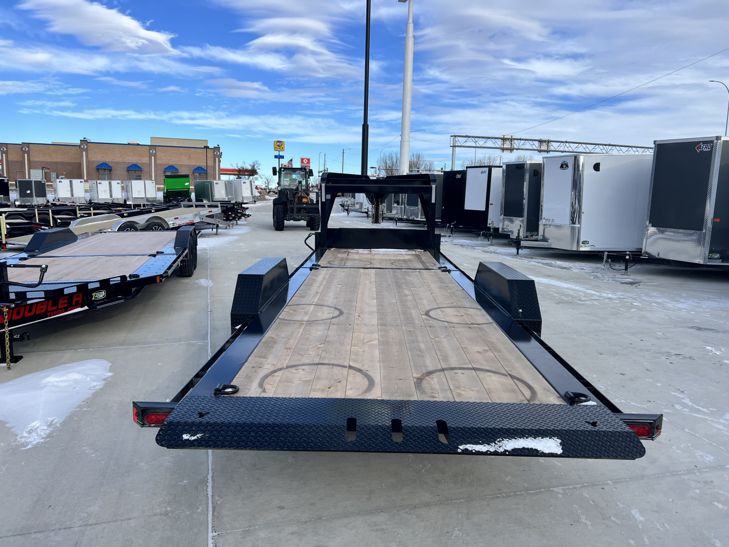 New 2026 Double A GOOSENECK 24 ft=16 ft Tilt + 8 ft flat Gravity Tilt HEAVY DUTY 16K Trailer