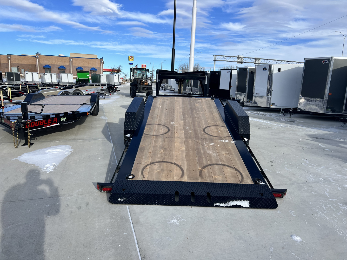 New 2026 Double A GOOSENECK 24 ft=16 ft Tilt + 8 ft flat Gravity Tilt HEAVY DUTY 16K Trailer