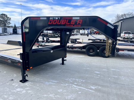 New 2026 Double A GOOSENECK 24 ft=16 ft Tilt + 8 ft flat Gravity Tilt HEAVY DUTY 16K Trailer