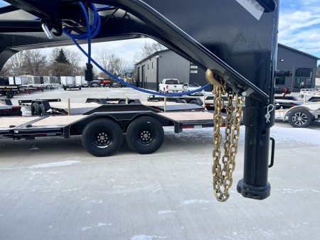 New 2026 Double A GOOSENECK 24 ft=16 ft Tilt + 8 ft flat Gravity Tilt HEAVY DUTY 16K Trailer