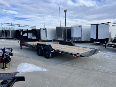 New 2026 Double A GOOSENECK 24 ft=16 ft Tilt + 8 ft flat Gravity Tilt HEAVY DUTY 16K Trailer