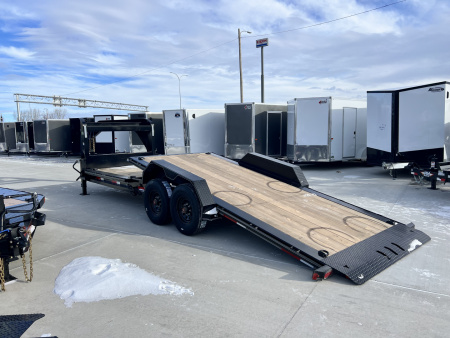 New 2026 Double A GOOSENECK 24 ft=16 ft Tilt + 8 ft flat Gravity Tilt HEAVY DUTY 16K Trailer