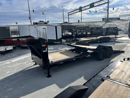 New 2026 Double A GOOSENECK 24 ft=16 ft Tilt + 8 ft flat Gravity Tilt HEAVY DUTY 16K Trailer