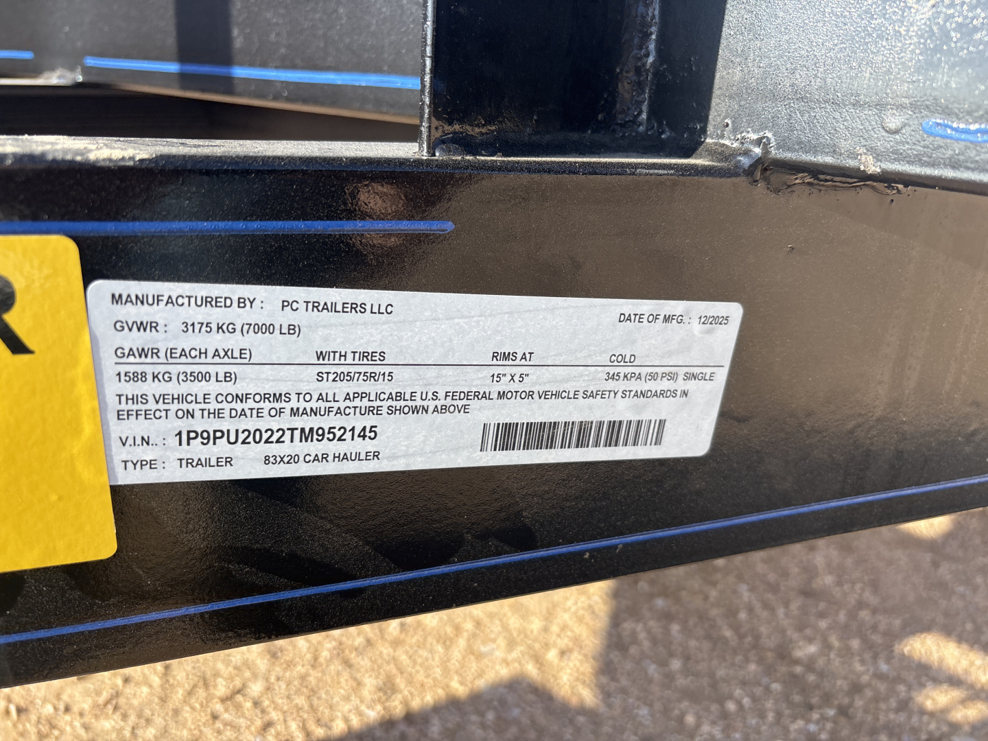 New 2026 P&C Trailers 83X Car Hauler