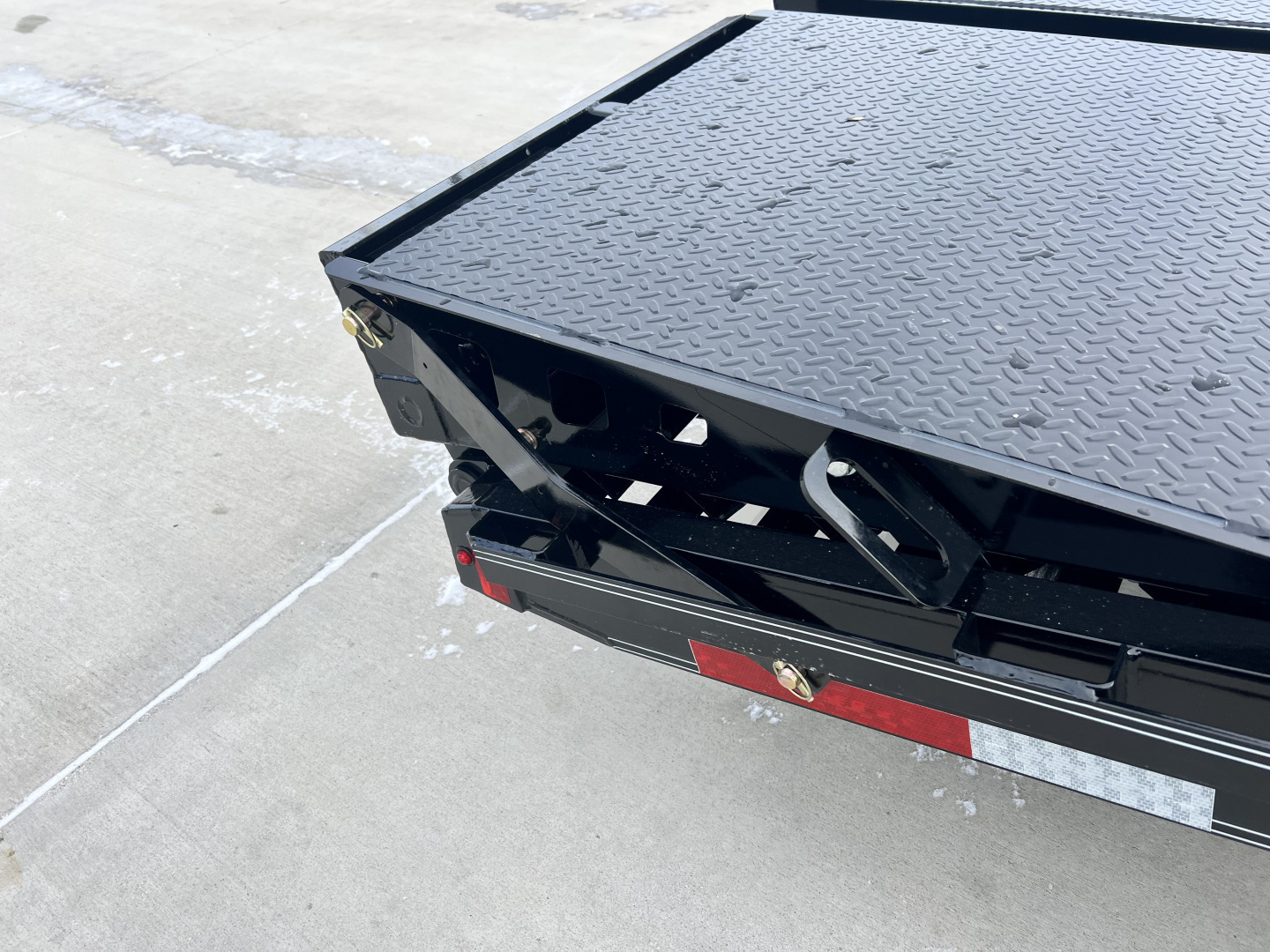 New NEW 2026 Double A 22’ flatbed Equipment Trailer 2-7000 lb axles=14K, dovetail, MONSTER Ramps