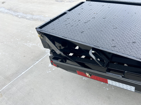New NEW 2026 Double A 22’ flatbed Equipment Trailer 2-7000 lb axles=14K, dovetail, MONSTER Ramps