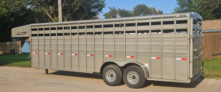 New 2026 Titan Trailer Standard 6'8 x 24' Stock Trailer