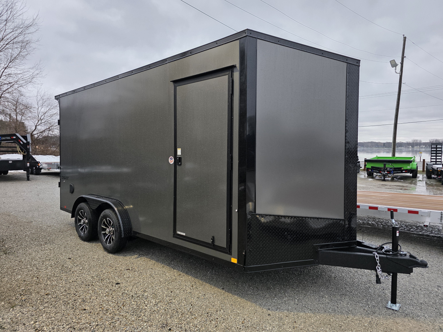 New 2026 Formula Trailers 7.5X16 UTV SXS ESCAPE DOOR BLACKOUT SCREWLESS GOLF CART Cargo / Enclosed Trailer