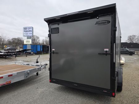 New 2026 Formula Trailers 7.5X16 UTV SXS ESCAPE DOOR BLACKOUT SCREWLESS GOLF CART Cargo / Enclosed Trailer