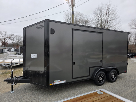 New 2026 Formula Trailers 7.5X16 UTV SXS ESCAPE DOOR BLACKOUT SCREWLESS GOLF CART Cargo / Enclosed Trailer