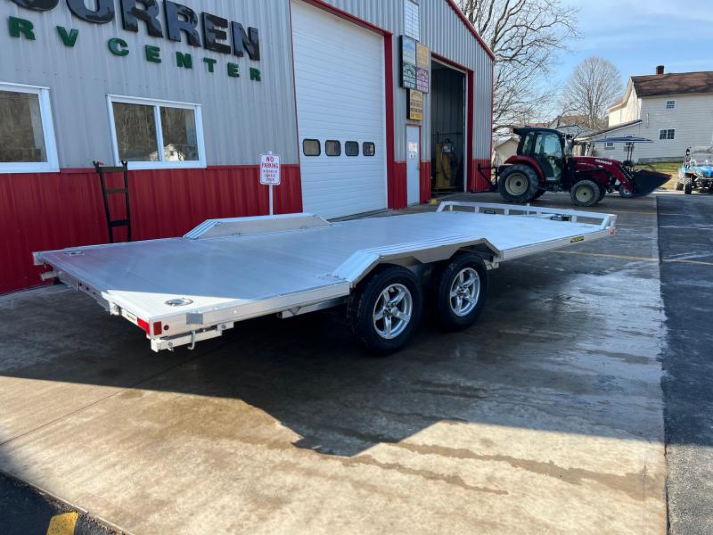 New 2024 Aluma WB18-TA-EL-DOF-R-RR-RTD Utility Trailer