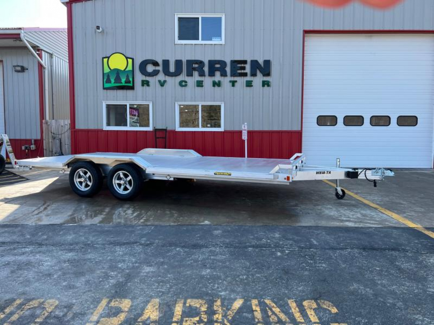 New 2024 Aluma WB18-TA-EL-DOF-R-RR-RTD Utility Trailer