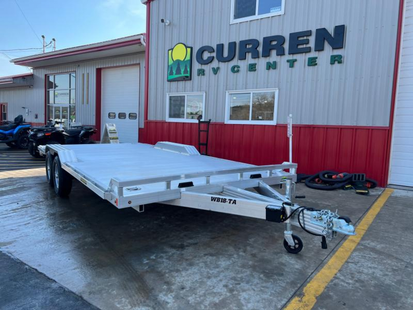 New 2024 Aluma WB18-TA-EL-DOF-R-RR-RTD Utility Trailer