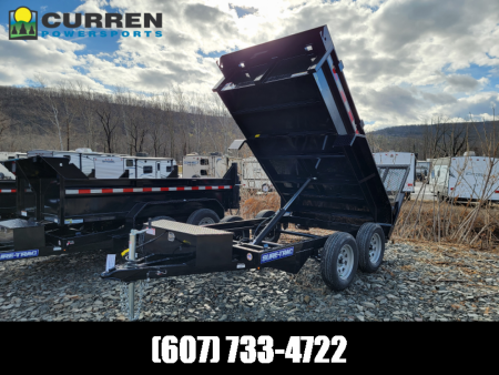 New 2024 Sure-Trac 5x10 7K Low Profile Homeowner Dump Trailer- Landscape and Dump Gate- Spare Tire Carrier- Single Ram Lift- Integrated Tarp Mount