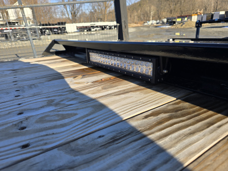 New 2026 Sure-Trac 7x18+4 17.6K Tilt Equipment Trailer- HD Bulkhead with Integrated Tie Downs- Spare Tire Carrier- Toolbox with Interior Light- Hydraulic Dampener with Stop Valve