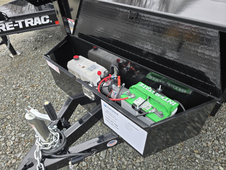 New 2026 Sure-Trac 6x10 10K Deckover Dump Trailer- Spready/Pickup Style Gate- Spare Tire Carrier- Integrated Tarp Mount
