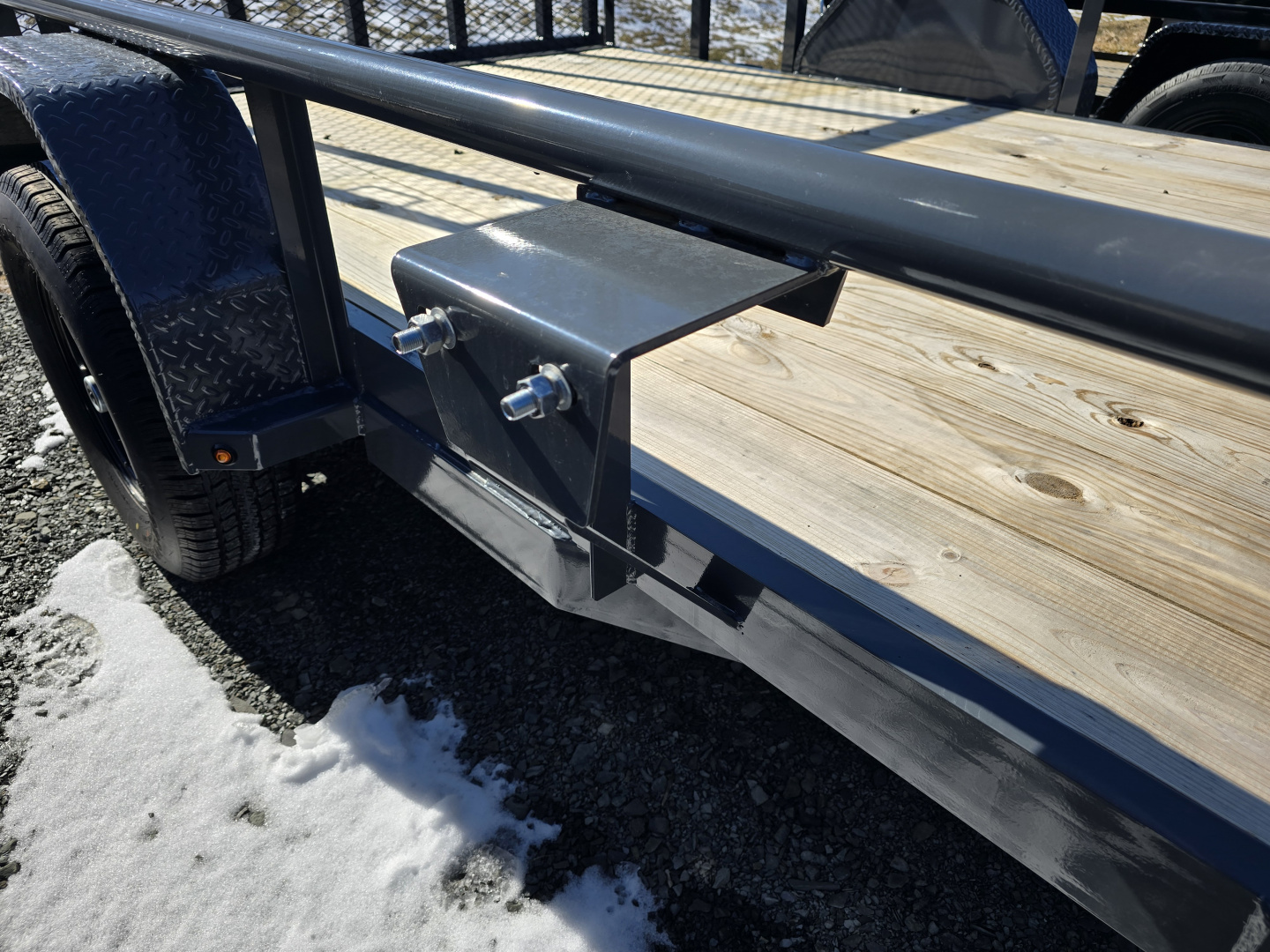 New 2026 Lamar Trailers 7x12 3K Pipe Top Utility Trailer- Lay Flat Gate- Spare Tre Carrier- LED Lights