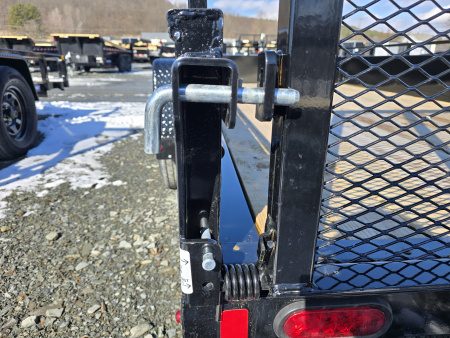 New 2026 Sure-Trac 6x12 3K Steel High Side Utility Trailer- Fold Flat Ramp- Self Retaining Gate Pins- Spare Tire Carrier- Pressure Treated Decking