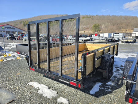 New 2026 Sure-Trac 6x12 3K 3 Board High Side Tube Top Utility Trailer- Fold Flat Ramp- Spare Tire Carrier- D Ring Tie Downs- Pressure Treated Pine Decking