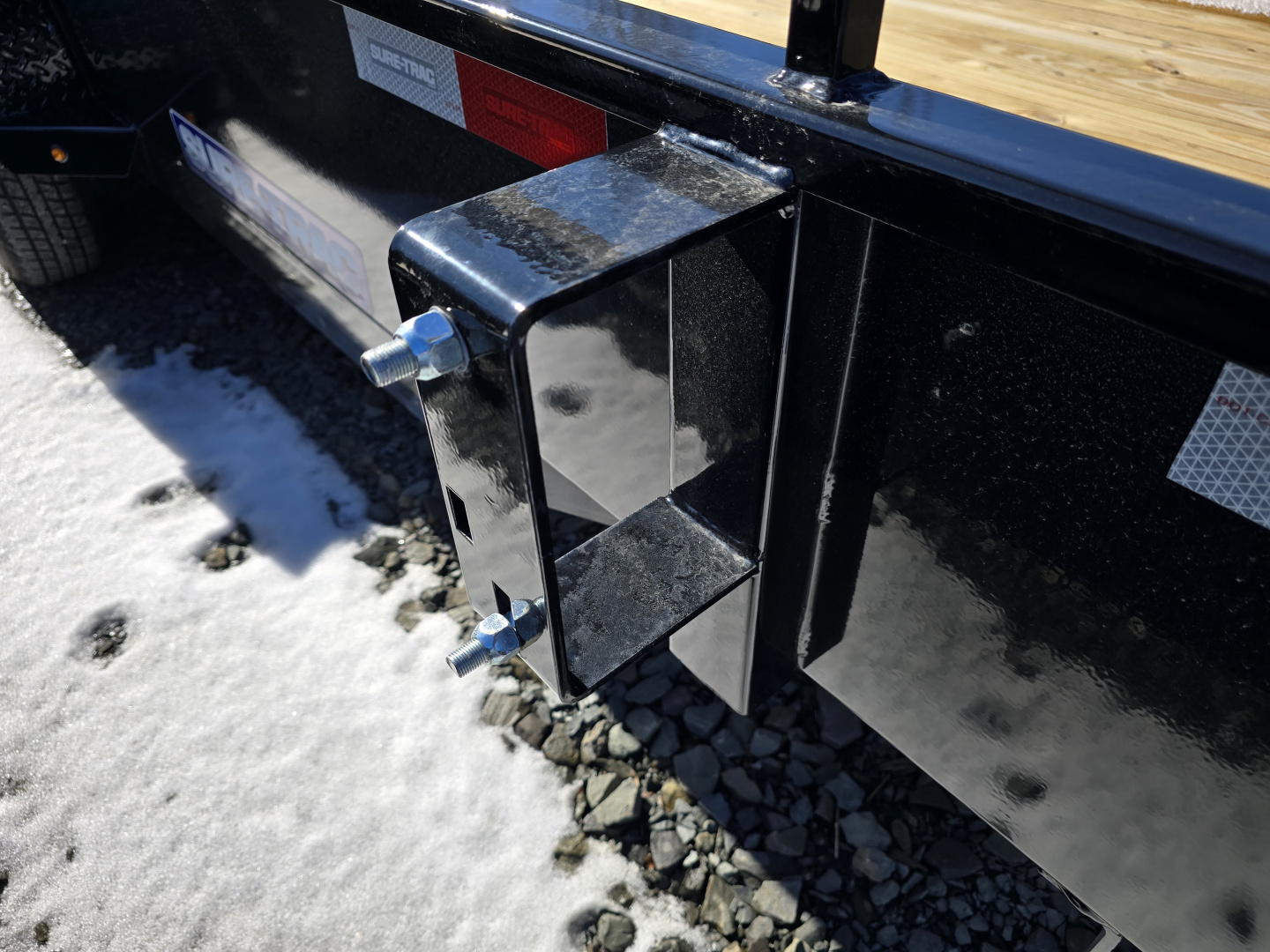 New 2026 Sure-Trac 7x16 7K Steel High Side Utility Trailer- Lay Flat Reinforced Ladder Gate- Self Retaining Gate Pins- Spare Tire Carrier- LED Lighting