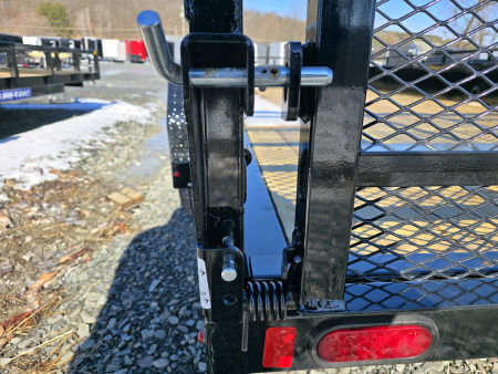 New 2026 Sure-Trac 7x16 7K Steel High Side Utility Trailer- Lay Flat Reinforced Ladder Gate- Self Retaining Gate Pins- Spare Tire Carrier- LED Lighting
