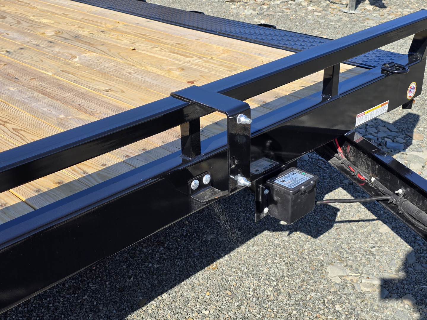 New 2026 Sure-Trac 8.5x20+2 Full Width Implement Trailer- HD Tube Bulkhead- Extended Tongue- Spare Tire Carrier- Stand Up Ramps with Adjustable Supports- Reinforced Diamond Plate Fenders- Pressure Treated Decking