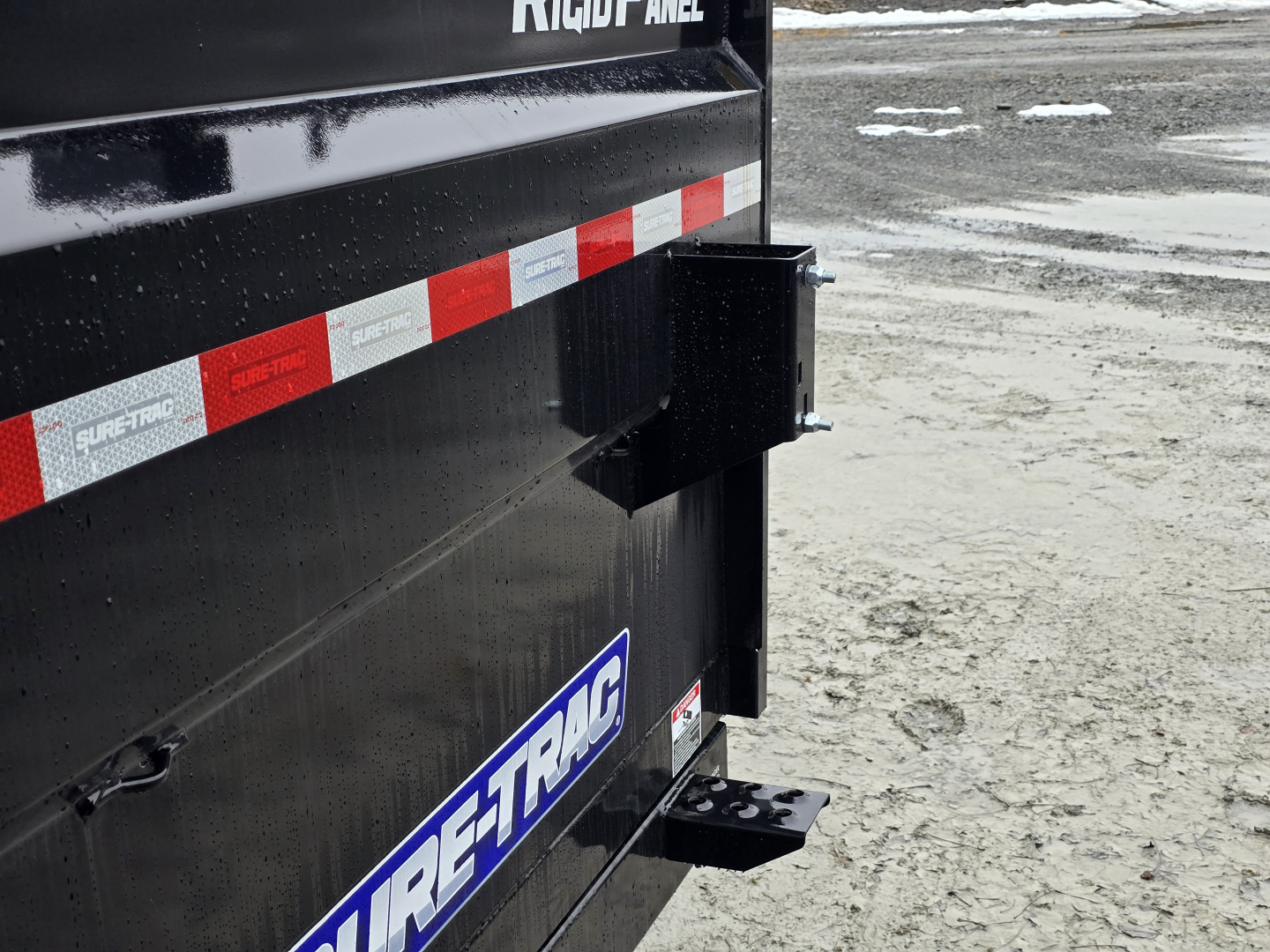 New 2026 Sure-Trac 7x14 14K Dump Trailer- 4' Tall Sides- Ramps- Combo Gate- Spare Tire Carrier- Stake Pockets- Integrated Tarp