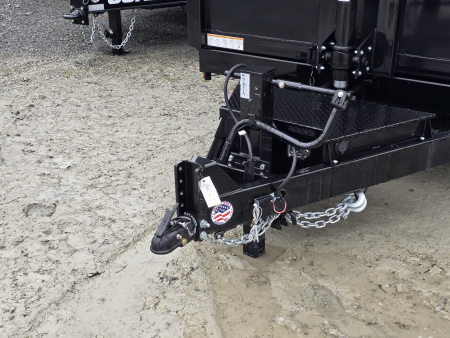 New 2026 Sure-Trac 7x14 14K Dump Trailer- 4' Tall Sides- Ramps- Combo Gate- Spare Tire Carrier- Stake Pockets- Integrated Tarp