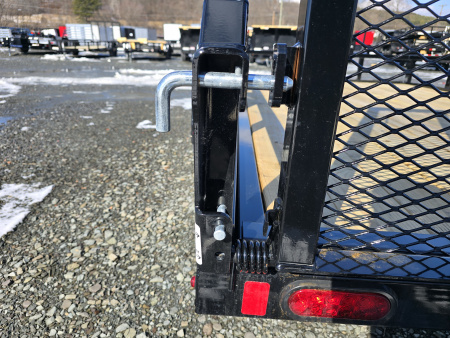 New 2026 Sure-Trac 7x12 3K Tube Top Utility Trailer- Fold Flat Ramp- Self Retaining Gate Pins- Spare Tire Carrier- Pressure Treated Decking