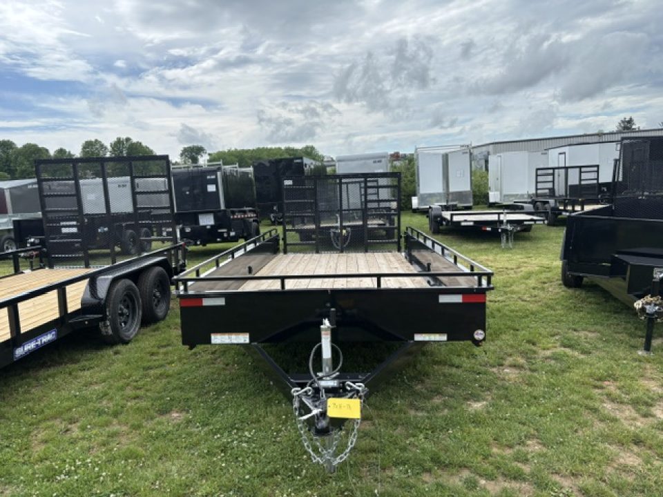 New 2026 Sure-Trac ST-USH8216-070 Utility Trailer * 7X16 7K * STEEL HIGH SIDE * LADDER GATE *
