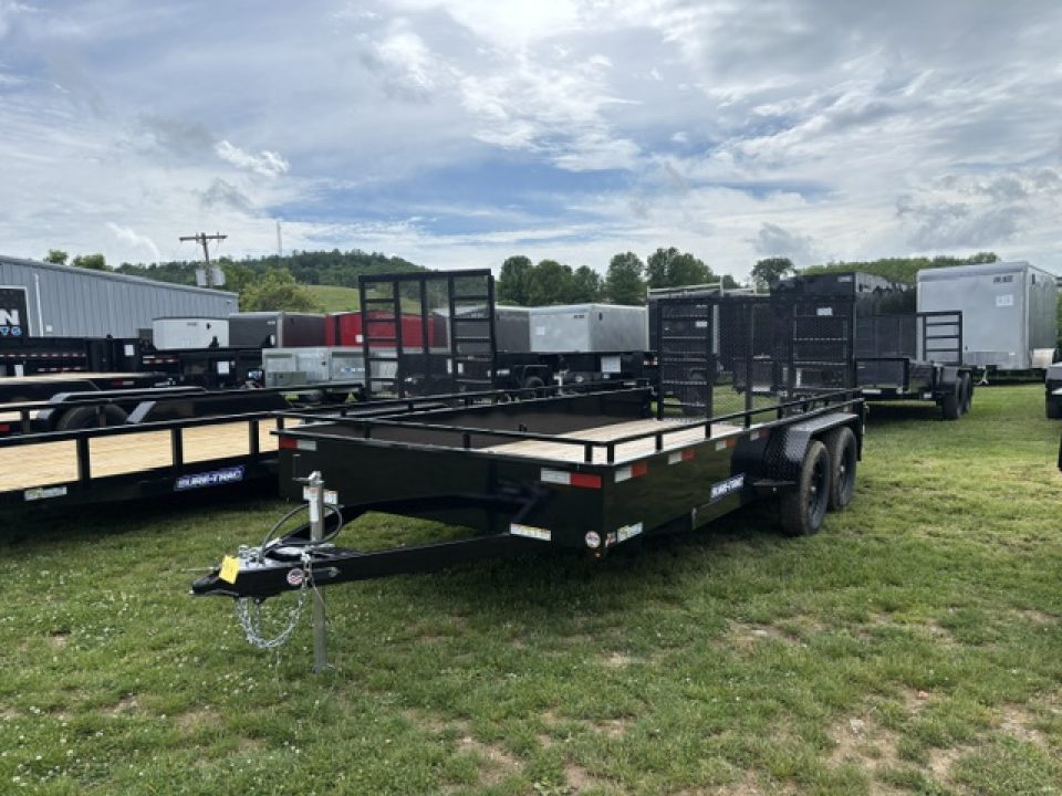 New 2026 Sure-Trac ST-USH8216-070 Utility Trailer * 7X16 7K * STEEL HIGH SIDE * LADDER GATE *
