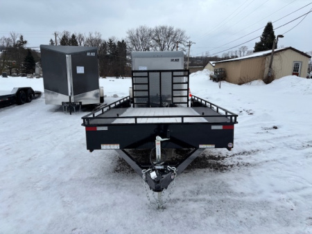 New 2026 Sure-Trac ST-USH8216-070 Utility Trailer * 7X16 7K * STEEL HIGH SIDE * LADDER GATE *