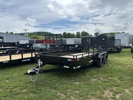 New 2026 Sure-Trac ST-USH8216-070 Utility Trailer * 7X16 7K * STEEL HIGH SIDE * LADDER GATE *