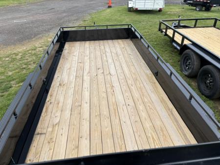 New 2026 Sure-Trac ST-USH8216-070 Utility Trailer * 7X16 7K * STEEL HIGH SIDE * LADDER GATE *