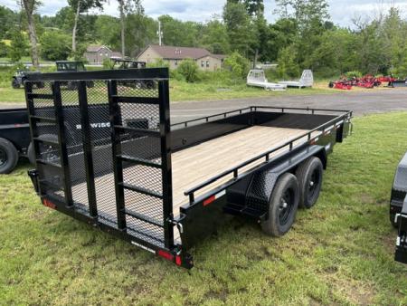 New 2026 Sure-Trac ST-USH8216-070 Utility Trailer * 7X16 7K * STEEL HIGH SIDE * LADDER GATE *